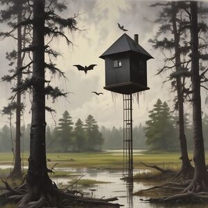 Mystical Black Forest Art Print